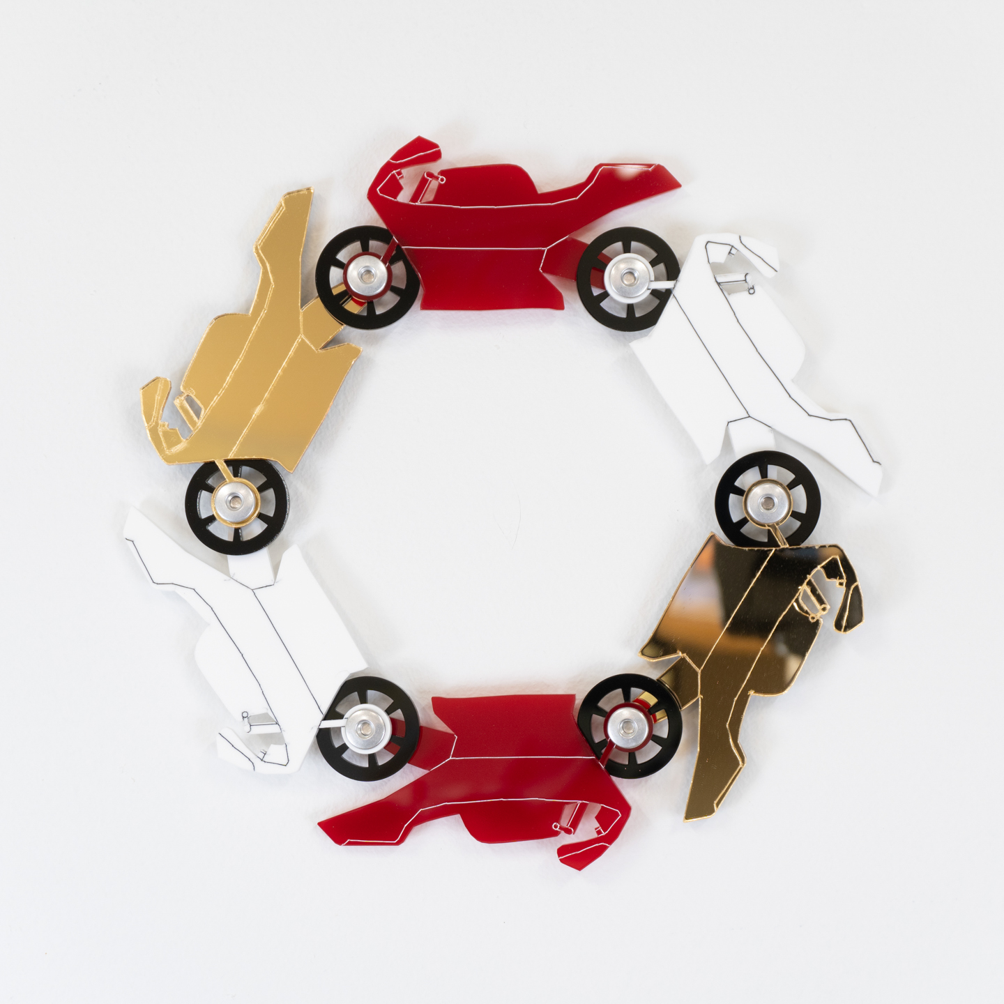 Motor Cycle 6 (Gold, Red, White)