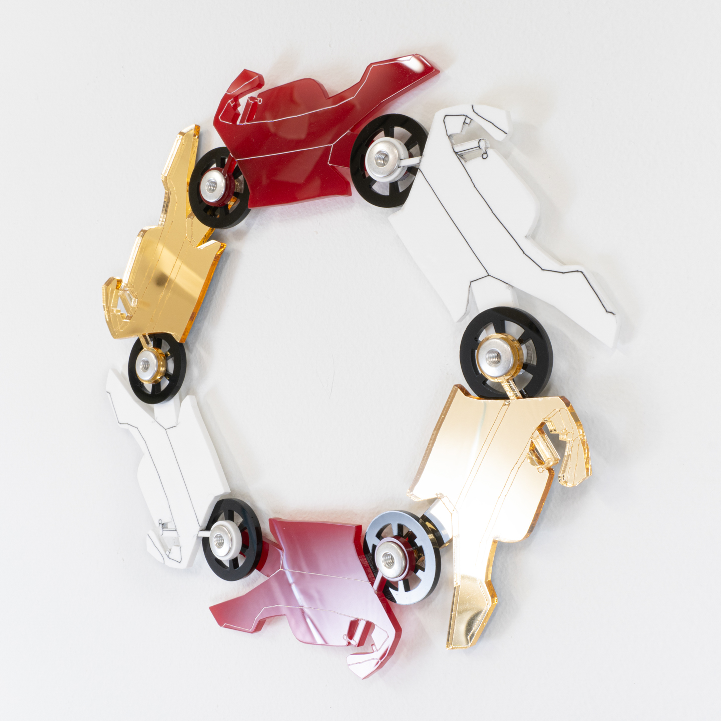 Motor Cycle 6 (Gold, Red, White)