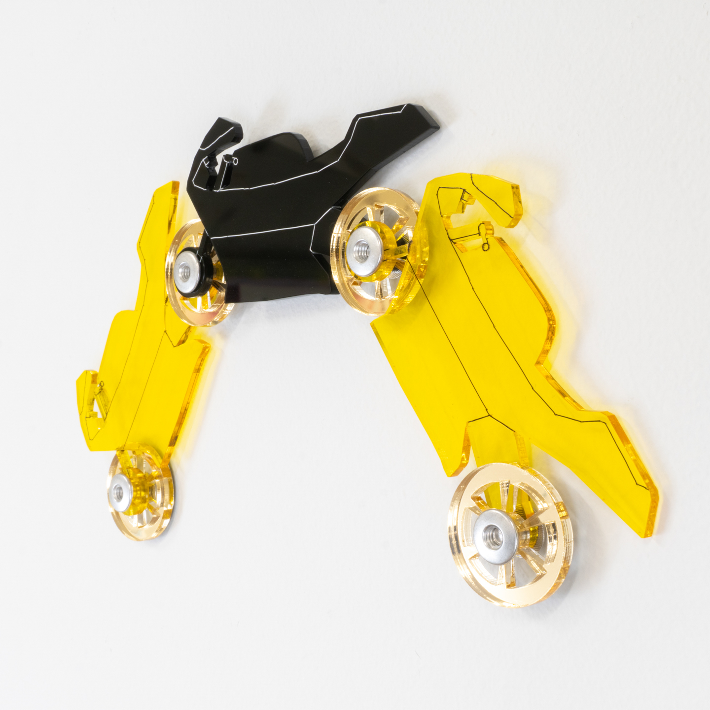 Motor Cycle Three (Yellow, Black)